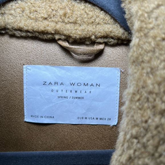 Zara Teddy Moto Jacket - Picture 4 of 11
